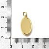 Oval with Virgin Mary Pattern Brass Pendants KK-G525-14G-3