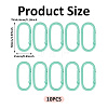 10Pcs Alloy Spring Gate Rings FIND-TA0009-25M-3