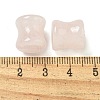 Natural Rose Quartz Ear Gauges Flesh Tunnels Plugs EJEW-P293-02C-2