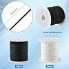 2 Rolls 2 Colors Round Nylon Chinese Knot Cord NWIR-FS0001-05-3
