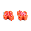 Handmade Polymer Clay Beads CLAY-T020-30H-3