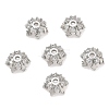 Brass Micro Pave Cubic Zirconia Bead Caps CU-CBA6E4E-08P-1
