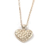 Golden Plated Heart with Constellation/Zodiac Sign Alloy Enamel Pendant Necklaces NJEW-H214-A05-G-2