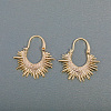 Sunshine U-shaped Brass Hoop Earrings EW0357-2