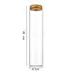 Column Glass Screw Top Bead Storage Tubes CON-WH0086-094J-02-1