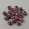 Polymer Clay Rhinestone Beads CLAY-WH0011-01-2