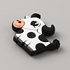 Cow Silicone Beads SIL-WH0010-17E-2