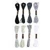 8 Skeins 8 Colors 6-Ply Polyester Embroidery Floss OCOR-CY0002-09D-1