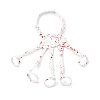 Halloween Spray Printed Alloy Finger Ring Stretch Bracelets LS-BJEW-P367-02-2