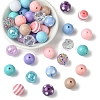 DIY Round Acrylic & Resin Jewelry Making Findings Kits DIY-FS0007-63-3