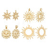 12Pcs 4 Styles Brass Pendants KK-AR0004-67-1