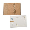 Dried Daisy Paper Thank You Greeting Cards AJEW-K043-01D-2