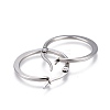 Tarnish Resistant 201 Stainless Steel Hoop Earrings EJEW-A052-27D-2