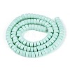 Opaque Solid Color Glass Beads Strands GLAA-N026-3x6mm-14-2