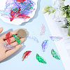 120Pcs 8 Colors Plastic Pendants FIND-SC0020-73-3