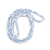 Frosted Crackle Glass Beads Strands GLAA-U001-8mm-M14-3