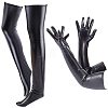 Imitation Leather Long Gloves & Stockings Sets AJEW-CL0002-99B-1