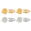 8Pcs 2 Colors 304 Stainless Steel Vortex Cuff Earrings EJEW-HS0001-13A-1