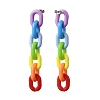 Rainbow Dangle Stud Earrings EJEW-JE04220-2