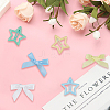 12Pcs Star Iron Snap Hair Clips OHAR-CP0001-24B-7