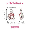20Pcs Faceted Glass Charms RGLA-TADJ0001-01G-3