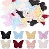 40Pcs 8 Colors Polyester Butterfly DIY-SP0006-27-1
