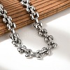 304 Stainless Steel X Link Chains Bracelets for Men & Women BJEW-D042-33P-2