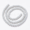 Opaque Solid Color Glass Beads Strands EGLA-A034-P3mm-D15-2