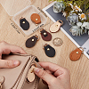 8Pcs 4 Colors Cowhide D Buckle FIND-BBC0003-75A-3