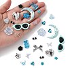 ABS Plastic Imitation Pearl & Alloy & Acrylic & Resin Cabochons Findings Kits DIY-FS0009-78-3