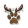 Christmas Theme Printed Opaque Acrylic Pendants OACR-Q056-03B-1