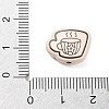 Spray Painted Alloy Beads FIND-C064-01D-3