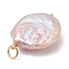 Natural Baroque Pearl Keshi Pearl Pendants X-PALLOY-JF04629-01-5