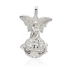 Silver Color Plated Brass Hollow Round Cage Pendants LS-KK-J250-17S-1