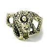 Snake Alloy Cigarette Holder Ring RJEW-K275-25AB-2