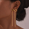 304 Stainless Steel Stud Earrings EJEW-A129-01G-1