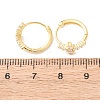 Cross 925 Sterling Silver Micro Pave Clear Cubic Zirconia Hoop Earrings EJEW-K317-06G-5