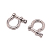 Brass D-Ring Anchor Shackle Clasps KK-WH0045-07-1