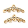 Brass Micro Cubic Zirconia Chandelier Components Links LS-KK-Q789-46G-1