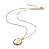 Brass Micro Pave Cubic Zirconia Pendant Necklaces NJEW-H100-01-3