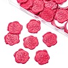 CRASPIRE 50Pcs Adhesive Wax Seal Stickers DIY-CP0007-98L-1