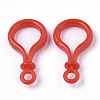 Opaque Solid Color Bulb Shaped Plastic Push Gate Snap Keychain Clasp Findings LS-KY-T021-01I-2