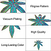 24Pcs 4 Style Rainbow Color Alloy Pendants FIND-YS0001-04-NR-4