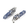 Natural Blue Spot Jasper Pendants G-M450-01P-11-2