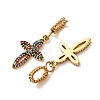 304 Stainless Steel Rhinestone Pendants RB-CBA5CCB-05F-G-3