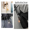 4Pcs 4 Styles Stainless Steel Keychains KEYC-TA0004-81E-8