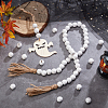 Natural Wood European Beads WOOD-PH0002-85-5