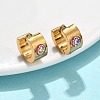 201 Stainless Steel Wide Huggie Hoop Earrings EJEW-D354-14G-2