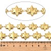 304 Stainless Steel Star Link Chains CHS-G042-03G-02-2