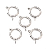 Non-Tarnish 304 Stainless Steel Spring Ring Clasps STAS-E104-09D-P-1